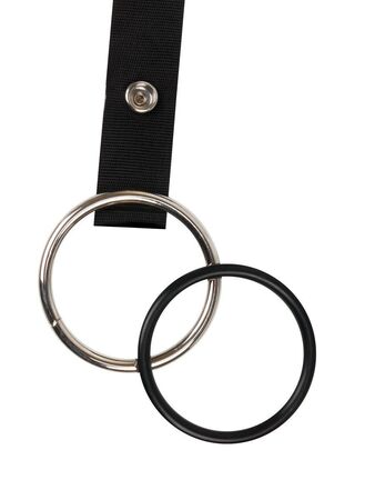 Мужской полый страпон на регулируемых ремнях - 18,5 см.